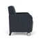 Lesro Siena Wide Guest Chair w/ Front Casters, Black Legs, RS NightSky Back, MD Farro Seat, RS NightSky Panels SN1201 - alternate 2